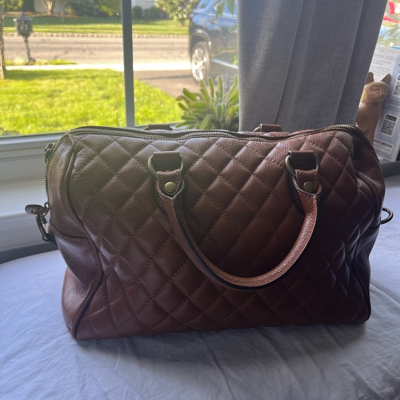 Leather bag /short handle tote I Medici made in Italy Good condition - Picture 1 of 14